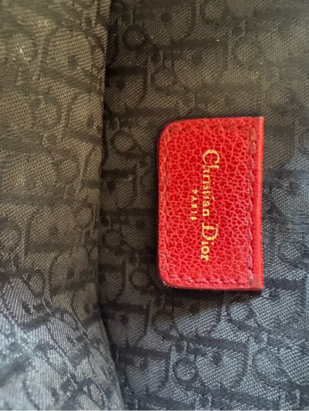 Dior Leopard Pony Hair Saddle Bag with Red Trim - Picture 3 of 3